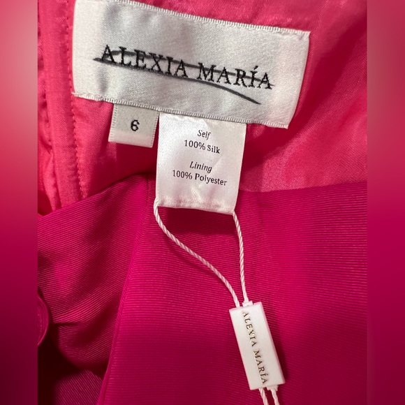 ALEXIA MARIA Dahlia Silk Faille Jumpsuit US6 NWT - Picture 7 of 11